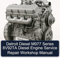Detroit Diesel 92 Series M977 8v92ta Engine Service Repair Workshop Manual PDF