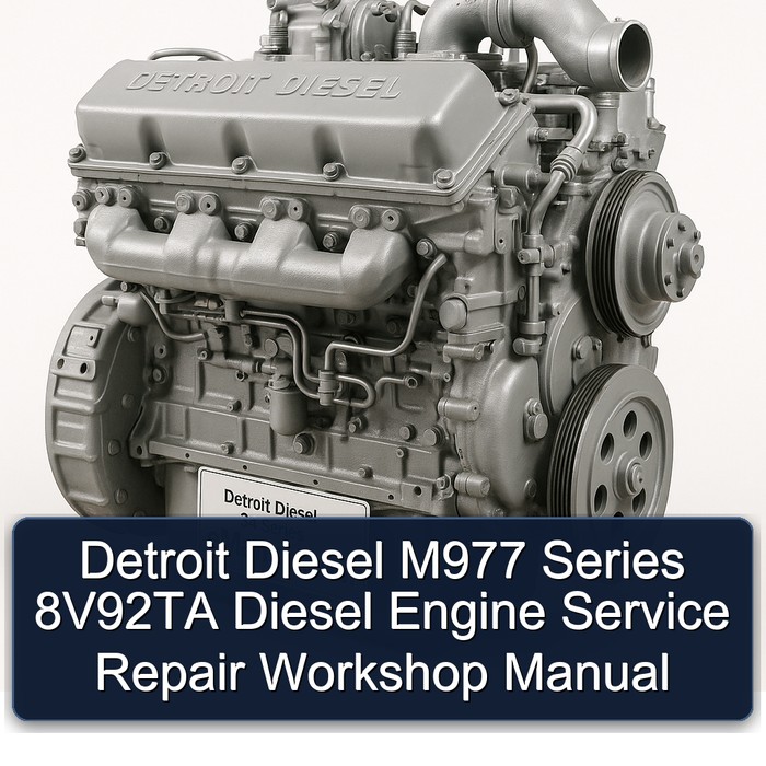Detroit Diesel 92 Series M977 8v92ta Engine Service Repair Workshop Manual PDF