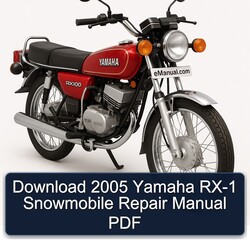 2005 Yamaha RX-1 Snowmobile Service Repair Workshop Manual PDF