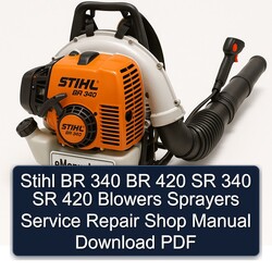 Stihl BR 340 420 SR Blowers Sprayers Shop Service Repair Workshop Manual PDF