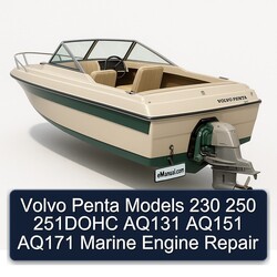 Volvo Penta Models 230 250 251DOHC AQ131 AQ151 AQ171 Marine Engine Service Repair Workshop Manual PDF