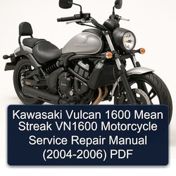 2004-2006 Kawasaki Vulcan 1600 Mean Streak VN1600 Motorcycle ( - ) Service Repair Workshop Manual PDF