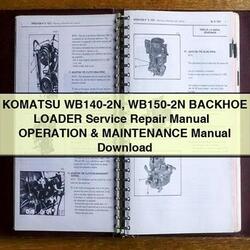 Komatsu WB140-2N WB150-2N Backhoe Loader Operation Maintenance Service Repair Workshop Manual PDF