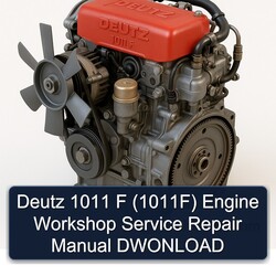 Deutz 1011 F (1011F) Engine Dwonload Service Repair Workshop Manual PDF