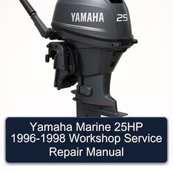 1996-1998 Yamaha Marine 25HP Service Repair Workshop Manual PDF