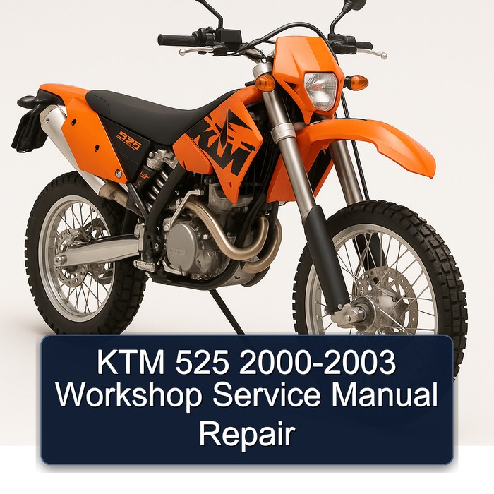 2000-2003 KTM 525 Service Repair Workshop Manual PDF