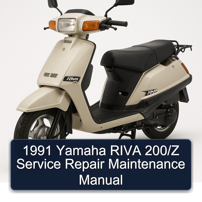 1991 Yamaha Riva Models 200/z Service Repair Workshop Manual PDF