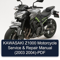 2003-2004 Kawasaki Z1000 Motorcycle Service Repair Workshop Manual PDF