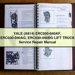 Yale (A814) Erc030-040af Erc030-040ag Erc030-040bg Lift Truck Service Repair Workshop Manual PDF