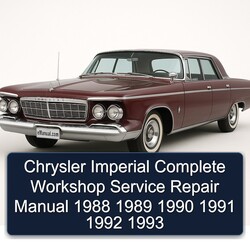 1988-1993 Chrysler Imperial Service Repair Workshop Manual PDF