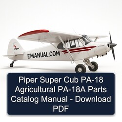 Piper Super Cub PA-18 Agricultural PA-18A Parts Catalog PDF