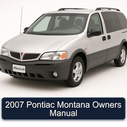 2007 Pontiac Montana Owners Owner's Manual PDF