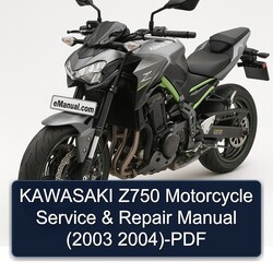2003-2004 Kawasaki Z750 Motorcycle Service Repair Workshop Manual PDF
