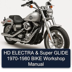 1970-1980 Harley Davidson Super Glide HD Electra - Bike Service Repair Workshop Manual PDF