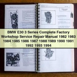 1982-1994 BMW 3 Series E30 Service Repair Workshop Manual PDF
