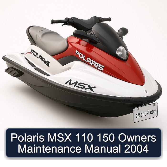 2004 Polaris MSX 110 150 Owners Service Repair Workshop Manual PDF