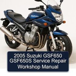 2005 Suzuki GSF650 GSF650S Service Repair Workshop Manual 