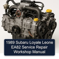 1989 Subaru EA Series Loyale Leone EA82 Service Repair Workshop Manual PDF