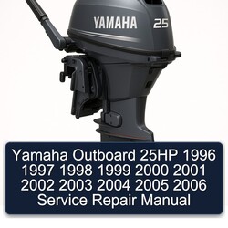 1996-2006 Yamaha Outboard 25HP Service Repair Workshop Manual PDF