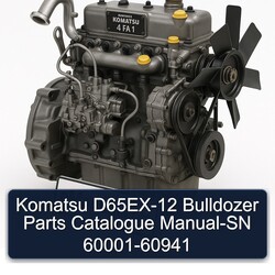 Komatsu D65EX-12 Bulldozer -sn 60001-60941 Parts Catalog PDF