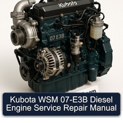 Kubota WSM 07-E3B Diesel Engine Service Repair Workshop Manual PDF