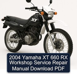 2004 Yamaha XT Models 660 RX Service Repair Workshop Manual PDF