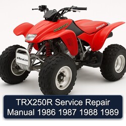 1986-1989 TRX250R Service Repair Workshop Manual PDF