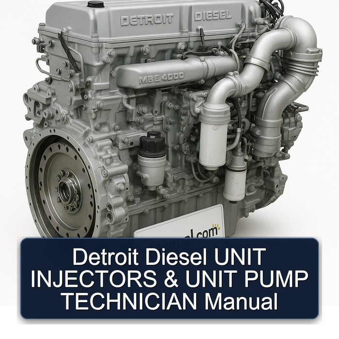 Detroit Diesel MBE 4000 Unit Injectors Pump Technician Service Repair Workshop Manual PDF