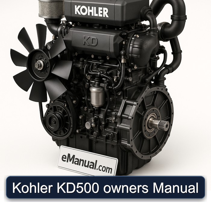 Kohler KD Series KD500 Owners Owner's Manual PDF
