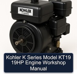 Kohler K Series Model KT19 19HP Engine Workshop Manual 