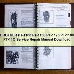 Brother PT-1100 PT-1130 PT-1170 PT-1180 PT-11Q Service Repair Workshop Manual PDF