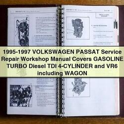 1995-1997 Volkswagen Passat Volkswagn Covers Gasoline Turbo Diesel TDI 4-cylinder VR6 Including Wagon Service Repair Workshop Manual PDF