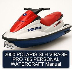 2000 Polaris SLH Virage PRO 785 Personal Watercraft Service Repair Workshop Manual PDF