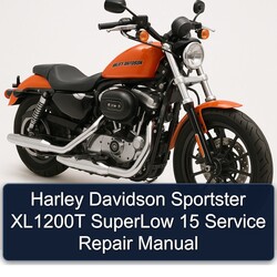 Harley Davidson Sportster XL1200T SuperLow 15 Manual de servicio y reparación 