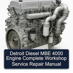 Detroit Diesel MBE 4000 Engine Service Repair Workshop Manual PDF