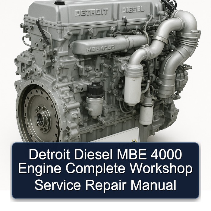 Detroit Diesel MBE 4000 Engine Service Repair Workshop Manual PDF