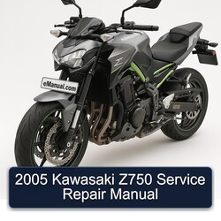 2005 Kawasaki Z Series Z750 Service Repair Workshop Manual PDF