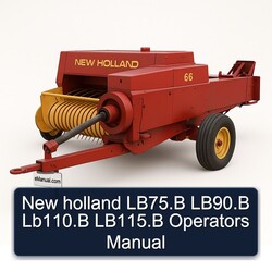 New Holland Lb75.b Lb90.b Lb110.b Lb115.b Operators Operator's Manual PDF