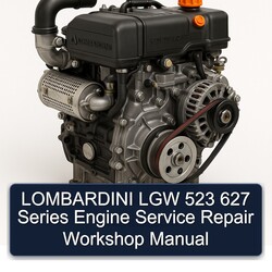 Lombardini LGW 523 627 Series Engine Service Repair Workshop Manual PDF