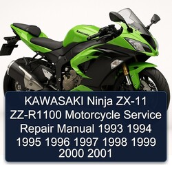 1993-2001 Kawasaki Ninja ZX-11 ZZ-R1100 Motorcycle Service Repair Workshop Manual PDF