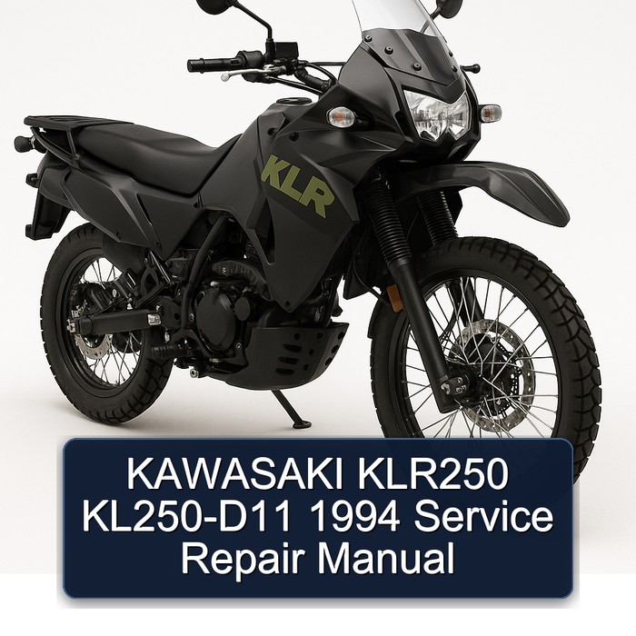 1994 Kawasaki KLR Series KLR250 KL250-D11 Service Repair Workshop Manual PDF