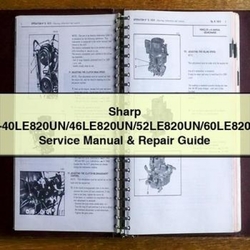 Sharp Lc-40le820un/46le820un/52le820un/60le820un Service Repair Workshop Manual PDF