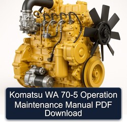 Komatsu WA 70-5 Operation Service Repair Workshop Manual PDF
