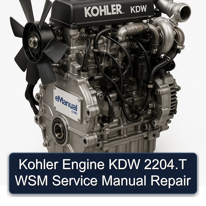 Kohler KDW Models Engine 2204.t WSM Service Repair Workshop Manual PDF