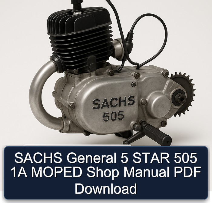 Sachs 505 General 5 Star 1A Moped Shop Service Repair Workshop Manual PDF