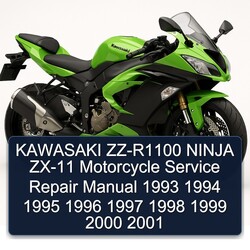 1993-2001 Kawasaki Ninja ZZ-R1100 ZX-11 Motorcycle Service Repair Workshop Manual PDF