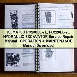 Komatsu Pc200ll-7l Pc220ll-7l Hydraulic Excavator Operation Service Repair Workshop Manual PDF
