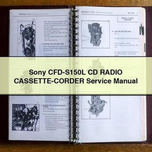 Sony CFD-S150L CD Radio Cassette-corder Service Repair Workshop Manual PDF