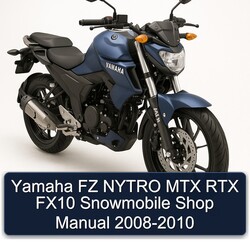 2008-2010 Yamaha FZ Nytro MTX RTX FX10 Snowmobile Shop Service Repair Workshop Manual PDF