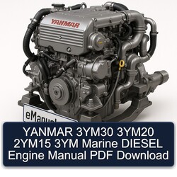 Yanmar 3ym30 3ym20 2ym15 3YM Marine Diesel Engine Service Repair Workshop Manual PDF